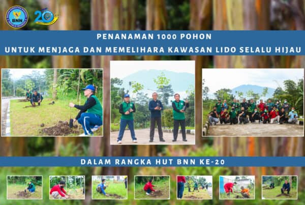 Penanaman 1.000 Pohon dalam Rangka Peringatan HUT BNN yang ke-20