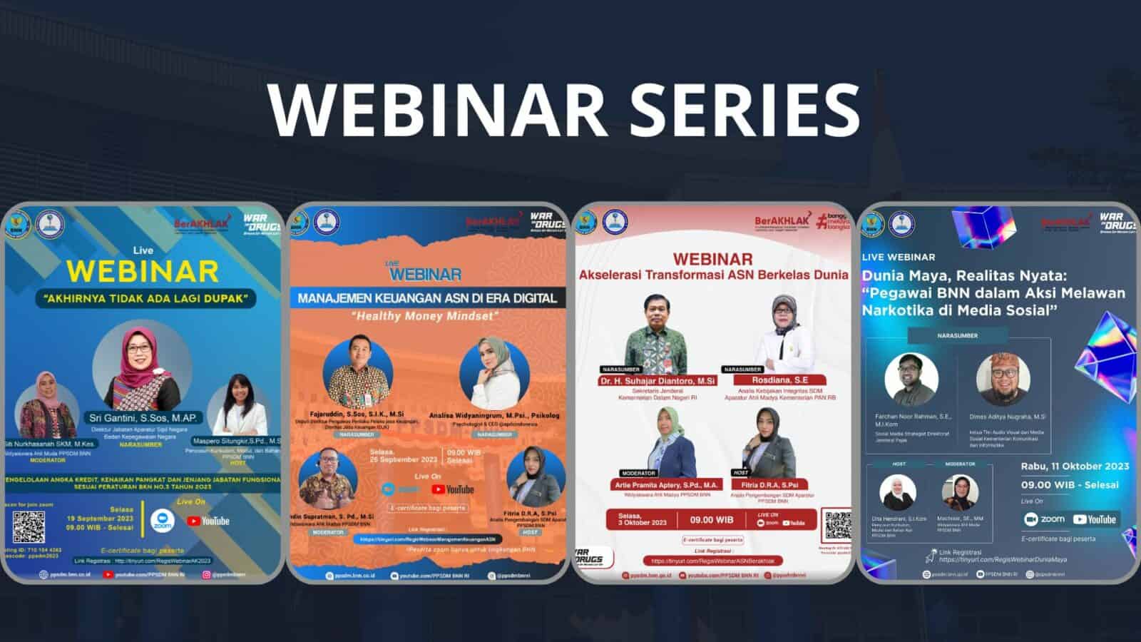 Webinar Kembali diselenggarakan PPSDM BNN