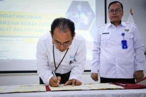 Penandatanganan PKS antara PPSDM BNN dengan Pusdiklat APUPPT PPATK