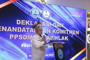 Komitmen Bersama Pegawai PPSDM BNN Membangun Core Value BerAKHLAK