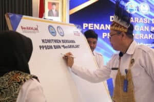 Komitmen Bersama Pegawai PPSDM BNN Membangun Core Value BerAKHLAK