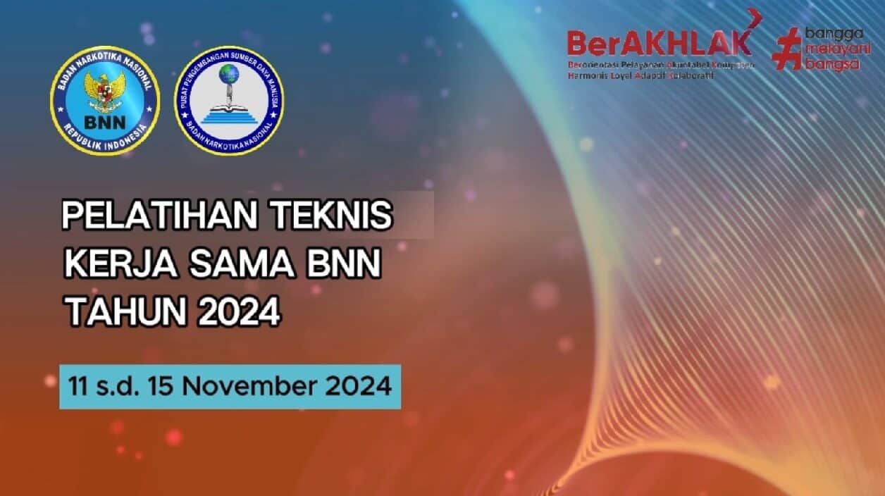 Pelatihan Teknis Kerja Sama BNN Tahun 2024