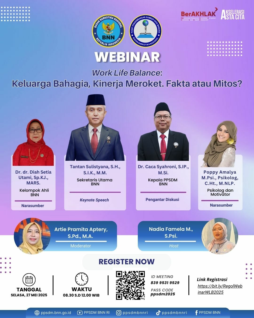 Webinar Keluarga Bahagia, Kinerja Meroket. Fakta atau Mitos